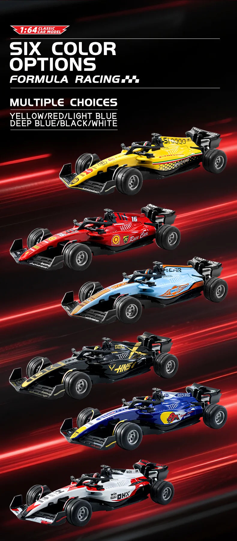 1:43 Mini Formula Racing Alloy RC Cary Model  Car Die Cast Toy Car Boy Gift  Party Toys Indoor And Outdoor Toy Christmas Toy