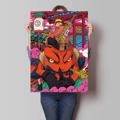 Canvas Posters Naruto Jiraiya Classic Anime Character High Quality Printing Not Fading Home Living Room Wall Decor Friend's Gift