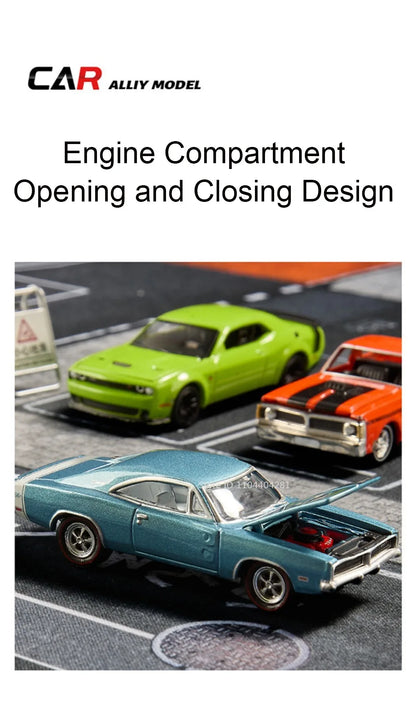 1:64 Scale JDM Corvette GT500 Firebird Daytona Stardust Alloy Diecast Models Toys Series Miniature Cars for Children's Toy Gifts