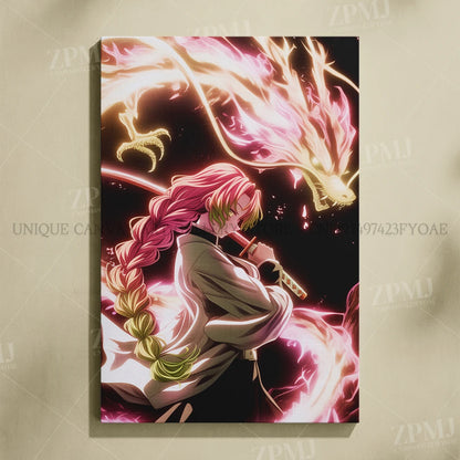 Anime Demon Slayer: Kimetsu No Yaiba Home Decor Hd Prints Poster Pictures Wall Artwork No Framed Canvas Painting For Living Room