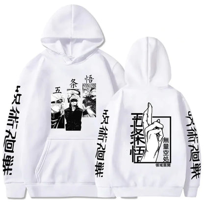 Japanese Anime Print Sweatshirts Jujutsu Kaisen Hoodie Harajuku Autumn Winter Streetwear Clothe Yuji Itadori Plus Size Hoodie