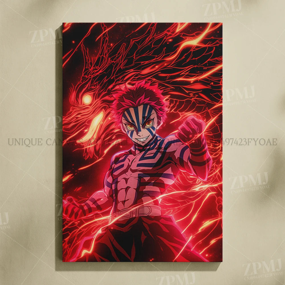 Anime Demon Slayer: Kimetsu No Yaiba Home Decor Hd Prints Poster Pictures Wall Artwork No Framed Canvas Painting For Living Room