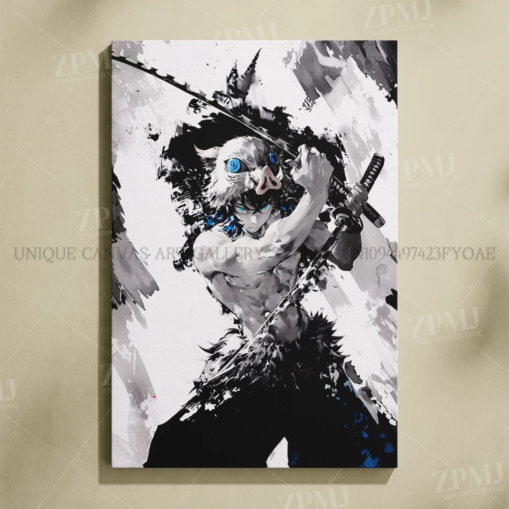 Anime Demon Slayer: Kimetsu No Yaiba Home Decor Hd Prints Poster Pictures Wall Artwork No Framed Canvas Painting For Living Room