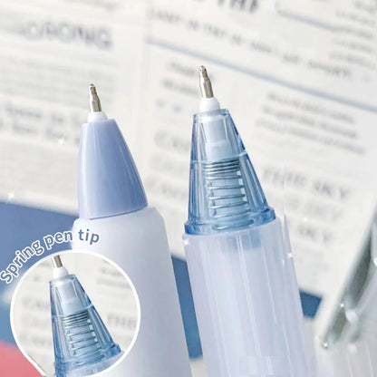 7pcs Boxed Press Students Exam Opening School Gift Gel Pen 0.5mm Black